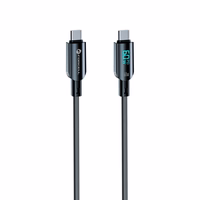 FORCELL F-ENERGY C274 kabelis Type C uz Type C QC4.0 PD 3A 60W Digitālais 1,2 m melns