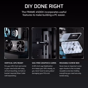 Corsair 4500X RS-R ARGB rūdīts stikls vidēja torņa korpuss, melns