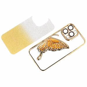 Tel Protect Butterfly ūdensizturīgs viedtālruņa apvalks iPhone 15 Pro Max - zeltains