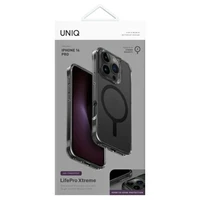 Uniq LifePro Xtreme Magclick uzlādes viedtālruņa apvalks iPhone 16 Pro - pelēks
