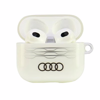 Audi IML ģeometrisks raksts AirPods 3 apvalks - balts
