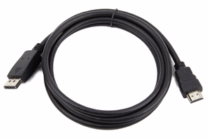 Gembird CC-DP-HDMI-3M DisplayPort uz HDMI kabelis (nav abpusējs), 3m, melns
