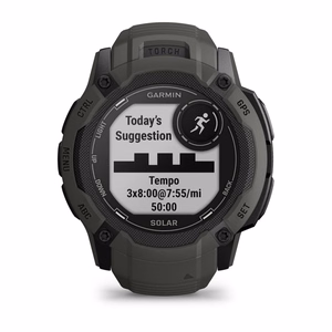 Garmin Instinct 2X Solar digitālais GPS viedpulkstenis, 2,79 cm (1,1"), MIP, 50 mm, 176 × 176 pikseļi, skārienekrāns, grafīta krāsa, satelīta GPS