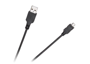 Cabletech Standard USB–micro-USB kabelis, 0,2 m