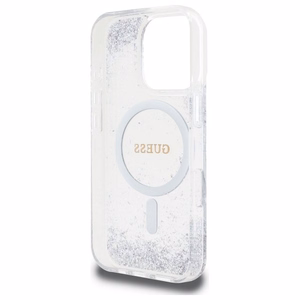 Guess Resin Gradient Glitter MagSafe case for iPhone 16 Pro - silver