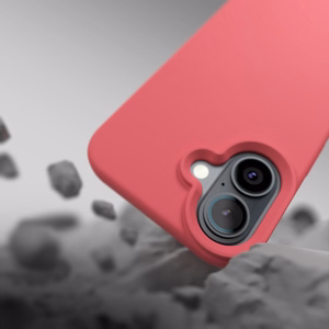 Etteri Silikona Mag maciņš for iPhone 17 raspberry
