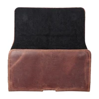 ROYAL Crazy Horse universāls horizontāls ādas jostas apvalks izmērs 3XL Umidigi Bison 2 Pro / GT2 Pro 5G / X10 Pro / 202 DOOGEE S98 / S96 Pro / S88 Pro / S58 Pro 6 / S40 Pro HAMMER Blade 5G / Iron 3 / Blade 3 CAT S53 brūns