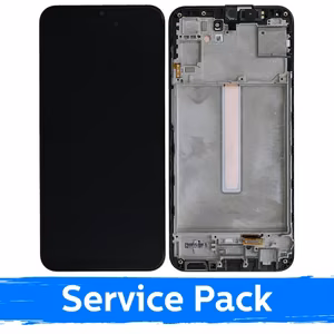 LCD displejs saderīgs ar Samsung M346 M34 5G melns ar rāmi (Service Pack)