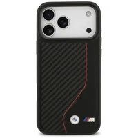 BMW M Carbon Line & Logo Magnētiskais viedtālruņa apvalks iPhone 17 Pro Max - sarkans