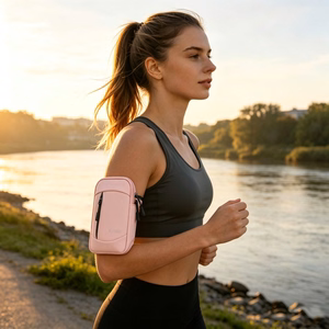 Tech-Protect M6 universāls sporta maciņš uz rokas, rozā