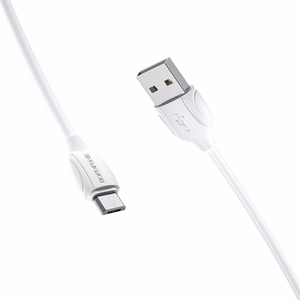 USB kabelis Borofone BX19 USB-A uz MicroUSB 1,0 m, balts