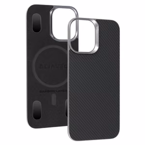 Liavec Carbon Layer Magsafe Aramid Fiber maciņš priekš Iphone 17 melns
