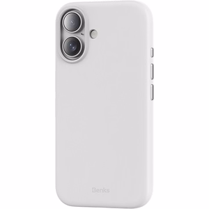 Benks magnētiskais Vita Pro silikona viedtālruņa apvalks Iphone 16, pelēks
