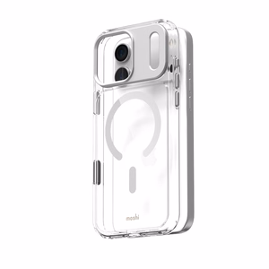 Moshi iGlaze MagSafe vāciņš ierīcei iPhone 17 Pro Max, “Luna Silver” krāsā
