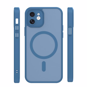 Mag Matt maciņš iPhone 12 6,1" tumši zils