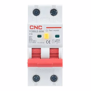 Residual Current Breaker ar Over-Current 2P, 16A, class C, 30mA, 6kA