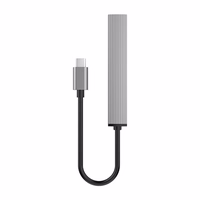 Orico AH-13 USB-C Hub dokstacija 1x USB-A 3.0 + 3x USB-A 2.0 - pelēka