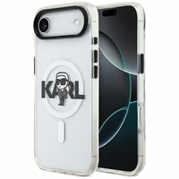 Karl Lagerfeld IML Karl Skice Logotips Magnētiskais viedtālruņa apvalks iPhone 17 Air - caurspīdīgs
