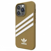Adidas OR veidots viedtālruņa apvalks PU iPhone 13 Pro / iPhone 13 – bēšs un zelta