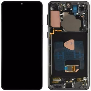 LCD ekrāns Samsung G996 S21 Plus ar skārienjūtīgu ekrānu un rāmi Phantom Black OLED (īstais izmērs)