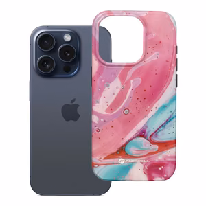 FORCELL F-PROTECT Mirage, militārā kritiena pārbaudītais viedtālruņa apvalks, MagSafe saderīgs IPHONE 15 PRO rozā