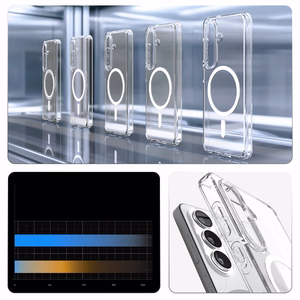 Spigen Ultra Hybrid Mag MagSafe maciņš priekš Samsung Galaxy S26 Plus caurspīdīgs un balts