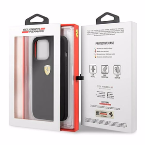 Ferrari FESSIHCP13LBK iPhone 13 Pro/13 6.1" чёрный/чёрный жёсткий чехол Silicone