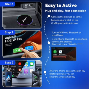 Carlinkit bezvadu adapteris HD2CP-PRO Carplay un Android