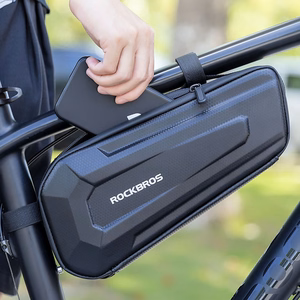 Rockbros B66 ūdensnecaurlaidīga velosipēda rāmja soma - melna