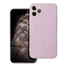 SILICONE MAG COVER viedtālruņa apvalks, saderīgs ar MagSafe, IPHONE 11 Pro, rozā