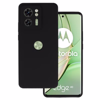 Viedtālruņa apvalks no silikona Lite Motorola Edge 40 5G melns