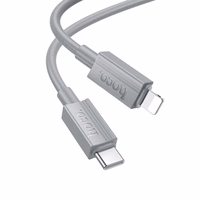 Kabelis USB-C uz Lightning Hoco PD 27W 1 m X107 pelēks