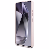 Karl Lagerfeld Silikona Grafiti Ikonik drukāts logotips Magnētiskais apvalks Samsung Galaxy S25 Ultra - rozā