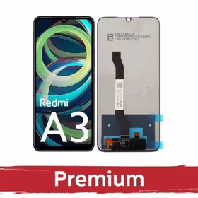 LCD displejs saderīgs ar Xiaomi Redmi A3 melns OEM