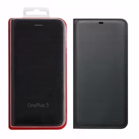 OnePlus 5 atvērams maciņš (melns) Bojāts iepakojums