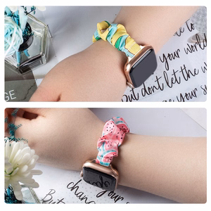 Fabric band for Apple Watch 42 / 44 / 45 mm strap bracelet rubber band - kiwi
