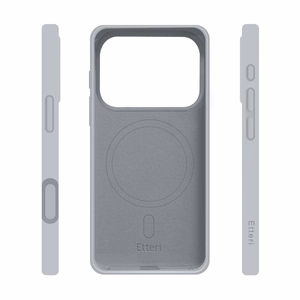Etteri Silicone Mag maciņš iPhone 17 Pro / 18 Pro, sudraba krāsā