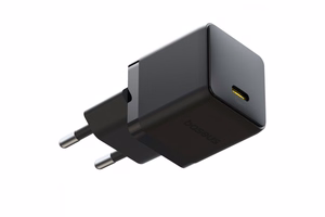 Baseus Palm 1C 20W sienas lādētājs (ar Baseus Mini White USB-C 60W (20V/3A) 1m kabeli) - melns