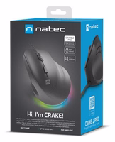 NATEC Crake 2 Pro mouse Universal Right-hand USB Type-A Optical 12800 DPI