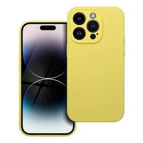 Viedtālruņa apvalks SILICONE 2mm IPHONE 14 Pro citronu dzeltenais