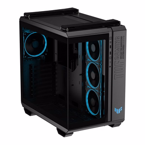 ASUS TUF Gaming GT502 Horizon datora korpuss MidiTower caurspīdīgs panelis ATX melns
