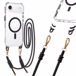 Tel Protect Strap Clear Case for Iphone 17 Air black