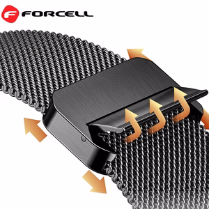 FORCELL F-DESIGN FA14 magnētiskā nerūsējošā tērauda siksniņa APPLE pulkstenim 38 / 40 / 41 mm rozā