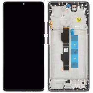 LCD ekrāns Xiaomi Redmi Note 13 Pro 4G/Poco M6 Pro 4G ar skārienekrānu ar rāmi Midnight Black OLED