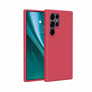 Etteri Silikona maciņš for Samsung Galaxy S25 Ultra raspberry