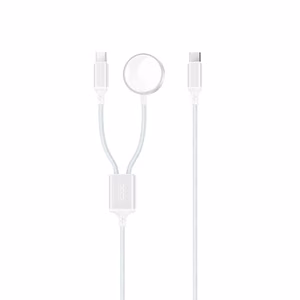 Bezvadu lādētājs XO (CX030) Apple Watch 2in1 balts