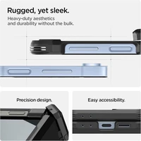 Spigen Tough Armor Pro Mag Magnētiskais viedtālruņa apvalks Samsung Galaxy Z Flip 6 / 7 FE - melns