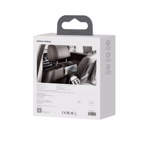 Automašīnas turētājs Baseus BackSeat Holder melns (bezvadu uzlāde 15W) (nē magnētiskais / automašīnas sēdeklim)