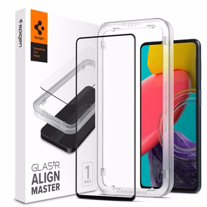 Spigen ALM Glass FC закалённое стекло для Samsung Galaxy M53 5G - чёрный