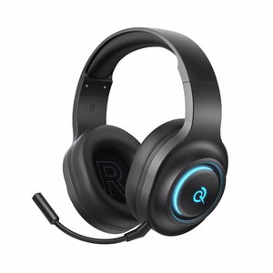 QCY Heroad V200 Tri-Mode Игровые Наушники с 7.1 Звуком, 240h Аккумулятором и Съемным Микрофоном - Черный